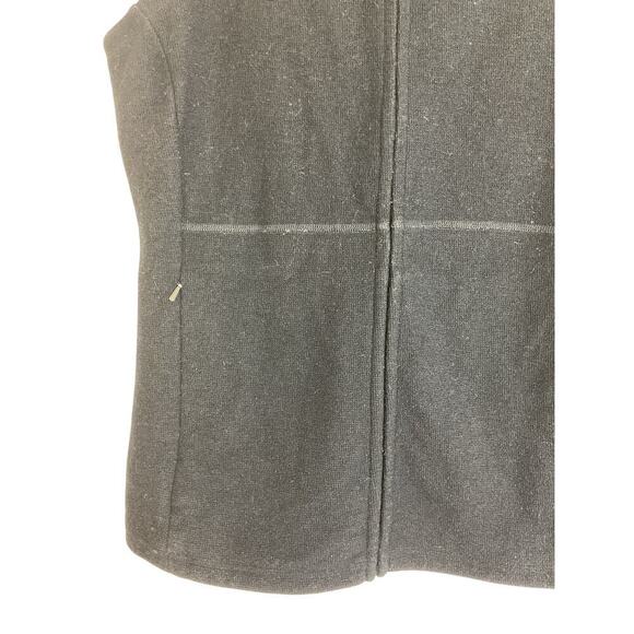 IBEX Women's Carrie Black Merino Wool Vest Full Zip with Zip Pockets Size Medium - Picture 3 of 7